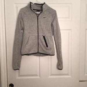 Gray Nike zip-up jacket